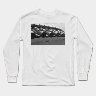 Himeji Castle Roof Detail Long Sleeve T-Shirt